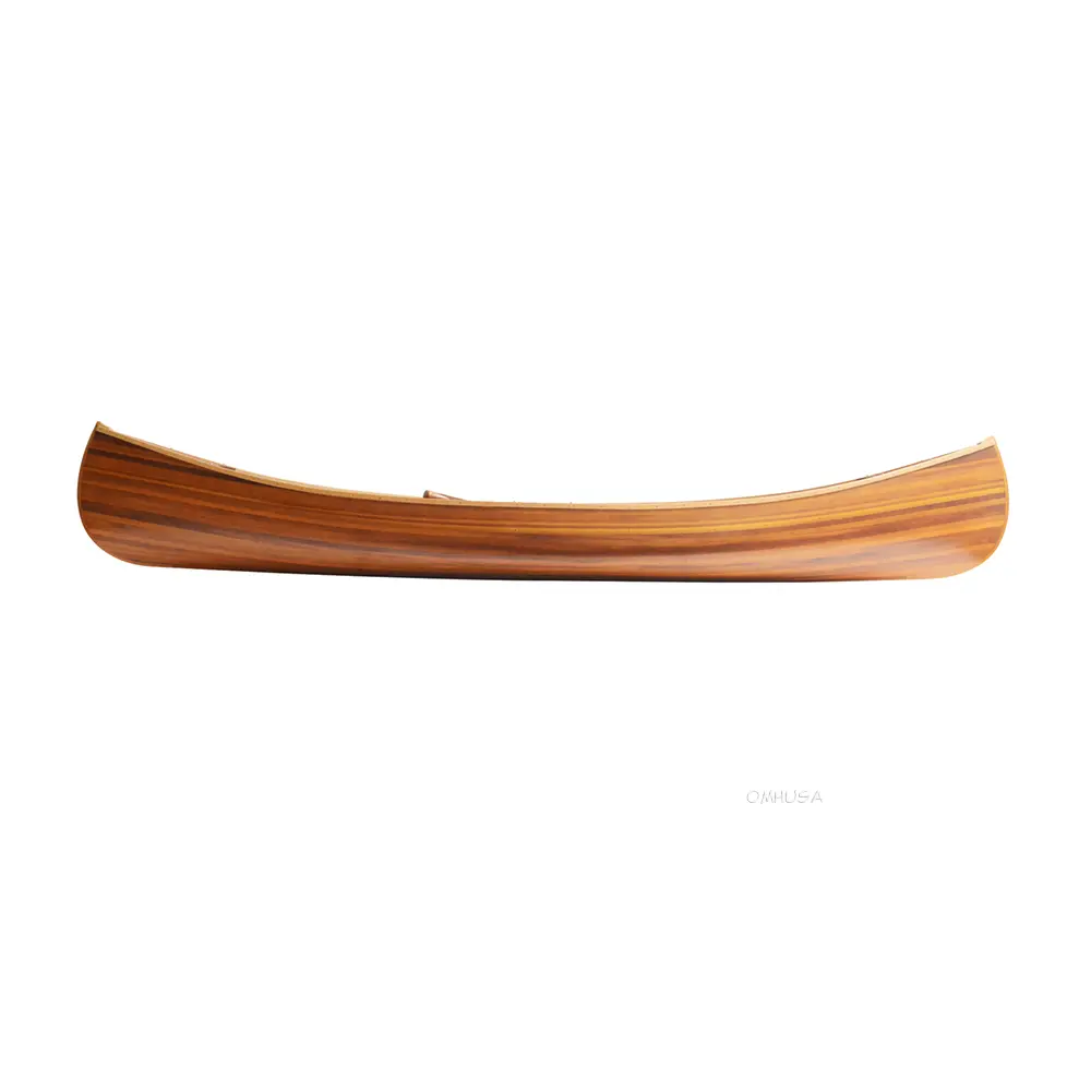 K034M Wooden Canoe With Ribs Curved Bow Matte Finish 10 ft K034M WOODEN CANOE WITH RIBS CURVED BOW MATTE FINISH 10 FT L01.WEBP